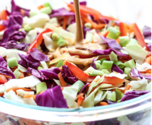 THAI SLAW WITH CASHEW CURRY DRESSING