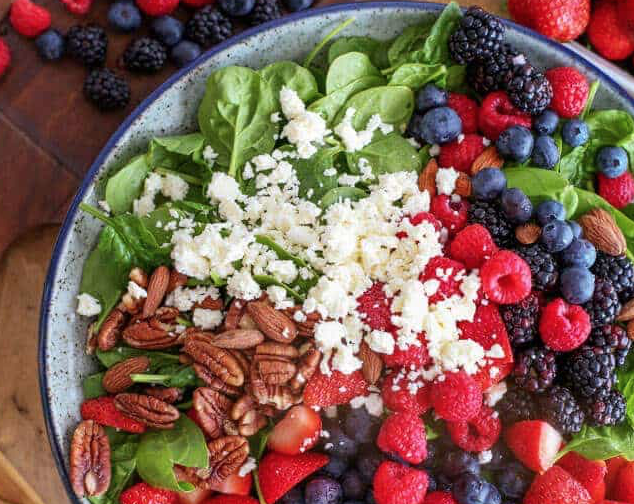 FRUIT & NUT SPINACH SALAD RECIPE