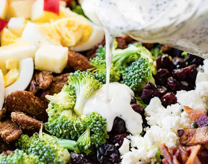 HARVEST COBB SALAD WITH MAPLE POPPY SEED DRESSING