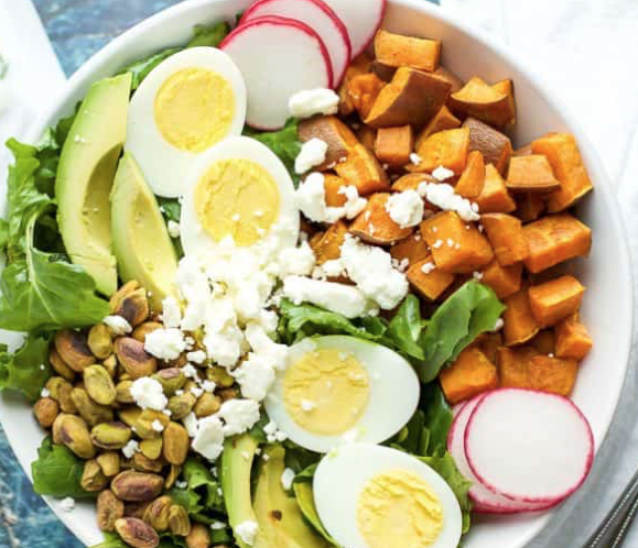 SPICED SWEET POTATO AND KALE SALAD