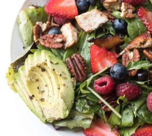 whole30 balsamic chicken berry salad