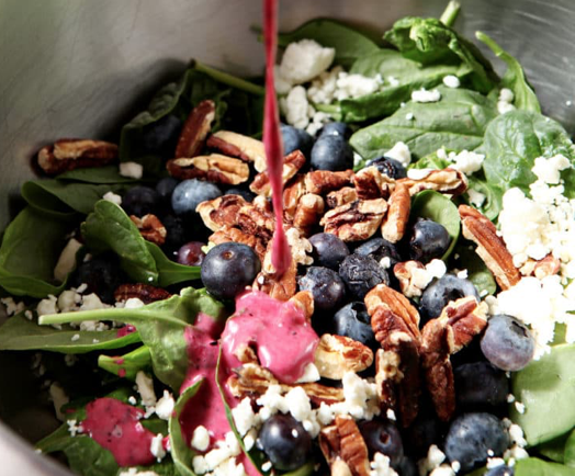 Blueberry Pecan Feta Salad