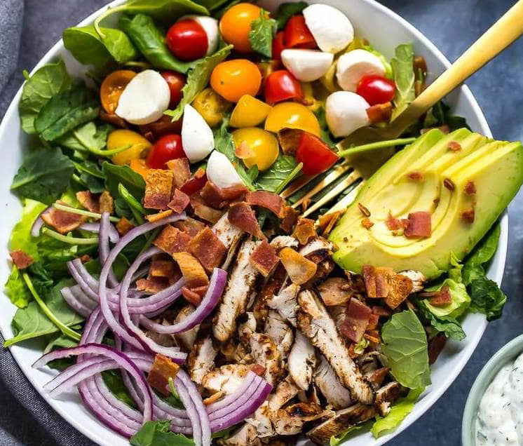 Grilled Chicken, Avocado & Ranch BLT Salad