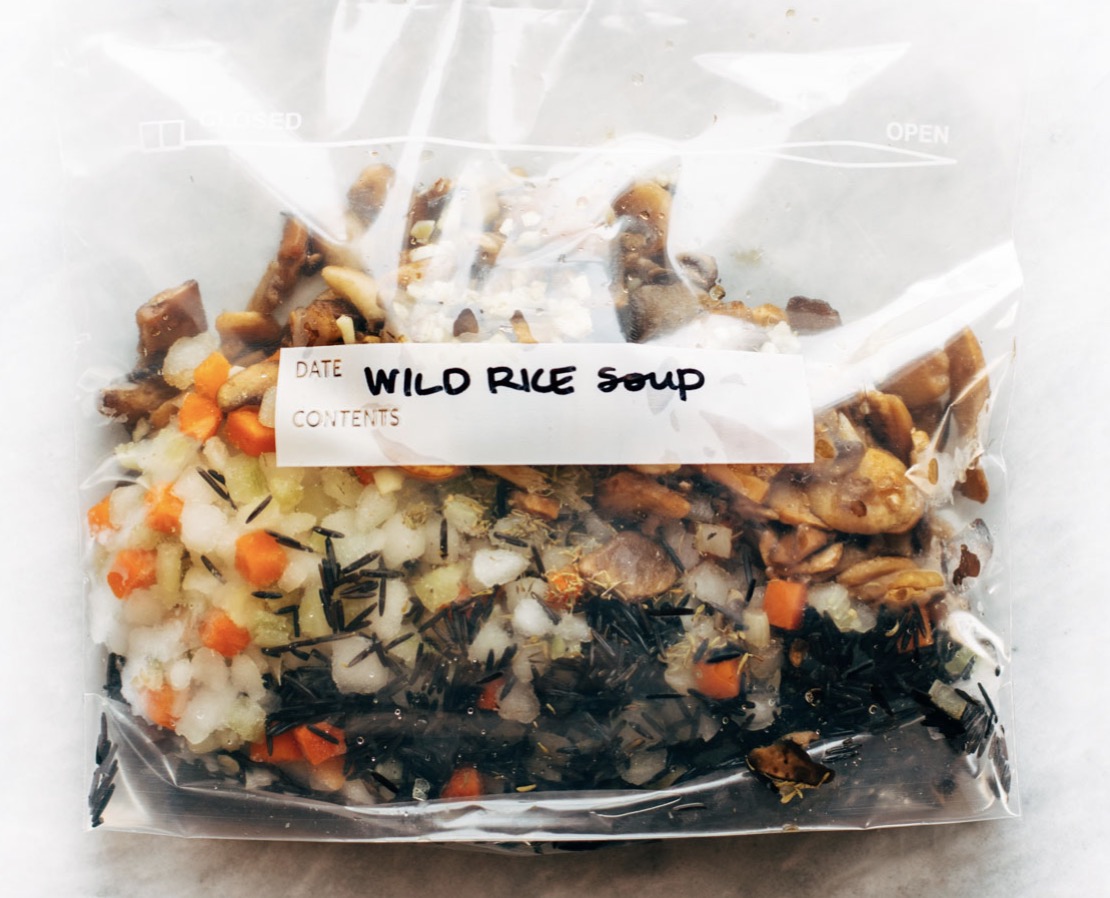 freezer meal wild rice soup