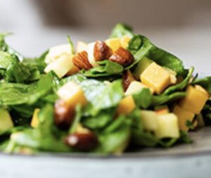 Apple, Cheddar, and Smoked Almond Salad