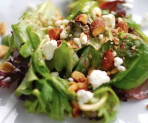 Smoked Almond and Goat Cheese Salad
